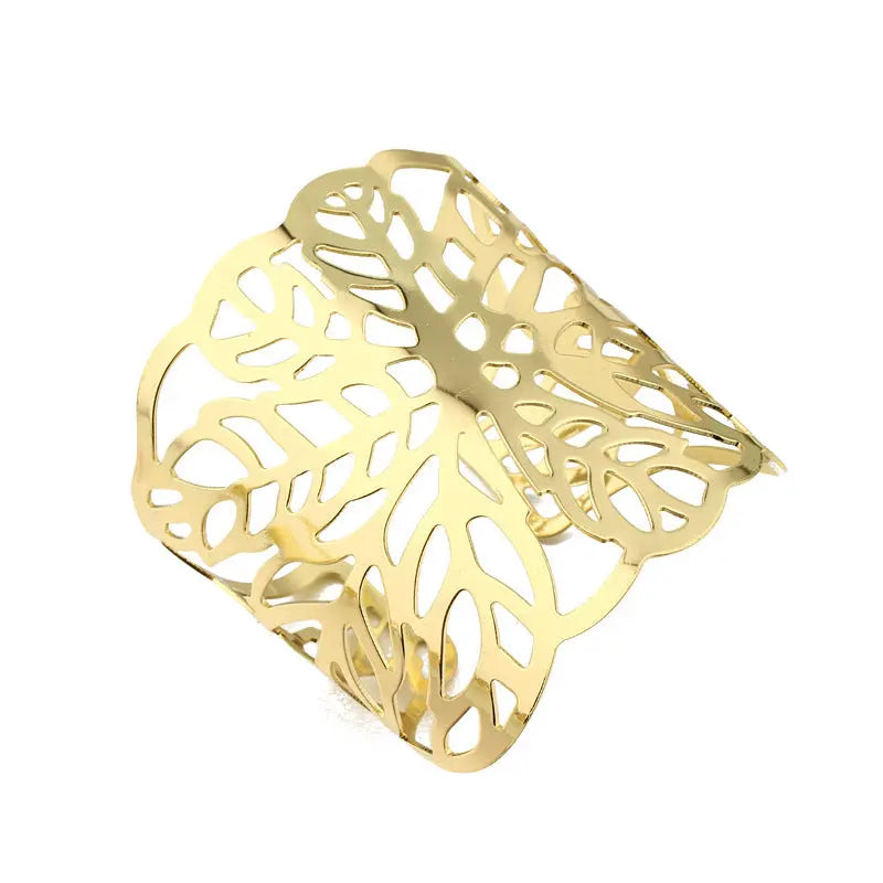 Gold Plated Cuff Bracelet - Kaftans that Bling