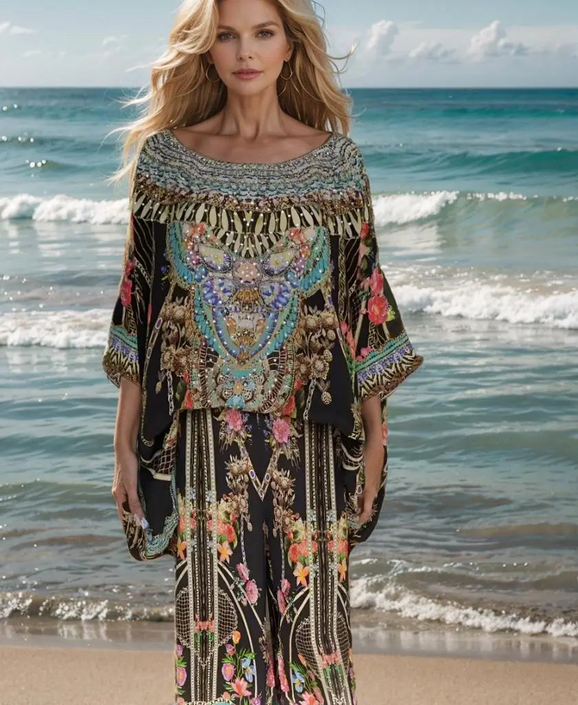 hi-lo kaftan/top Hi-low Kaftan by Fashion Spectrum (Capri) Fashion Spectrum  Kaftans that Bling