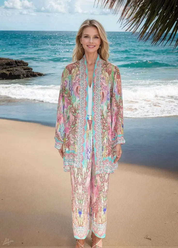 zahara silk embellished jacket Zahara Silk Embellished Jacket Fashion Spectrum  Kaftans that Bling