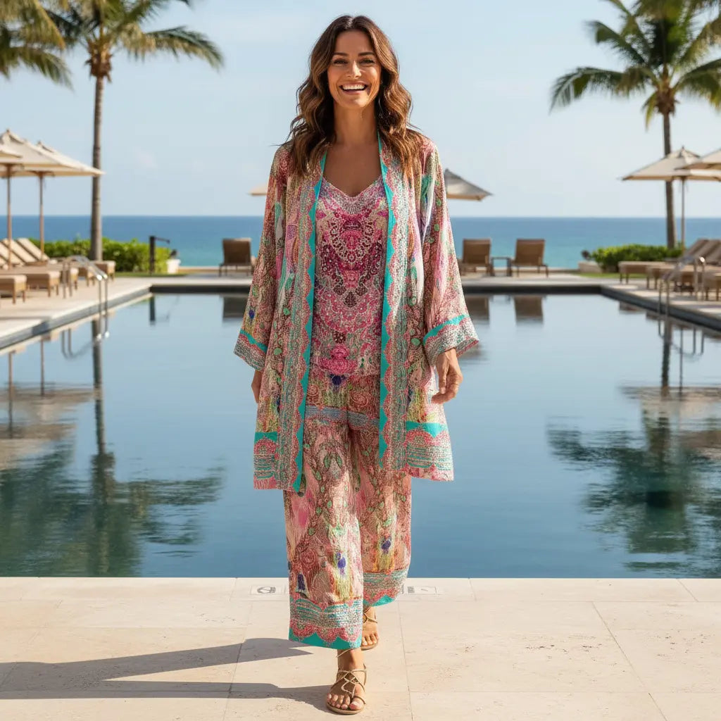 Zahara Silk Embellished Jacket at kaftans that bling  