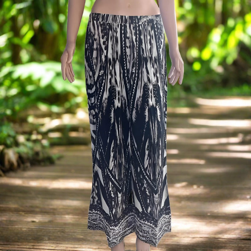 Saffron black palazzo pants - Kaftans that Bling